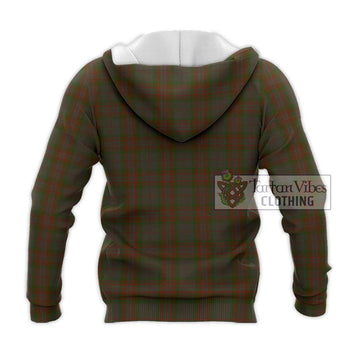 Gray Tartan Knitted Hoodie with Family Crest DNA In Me Style - Tartan Vibes Clothing