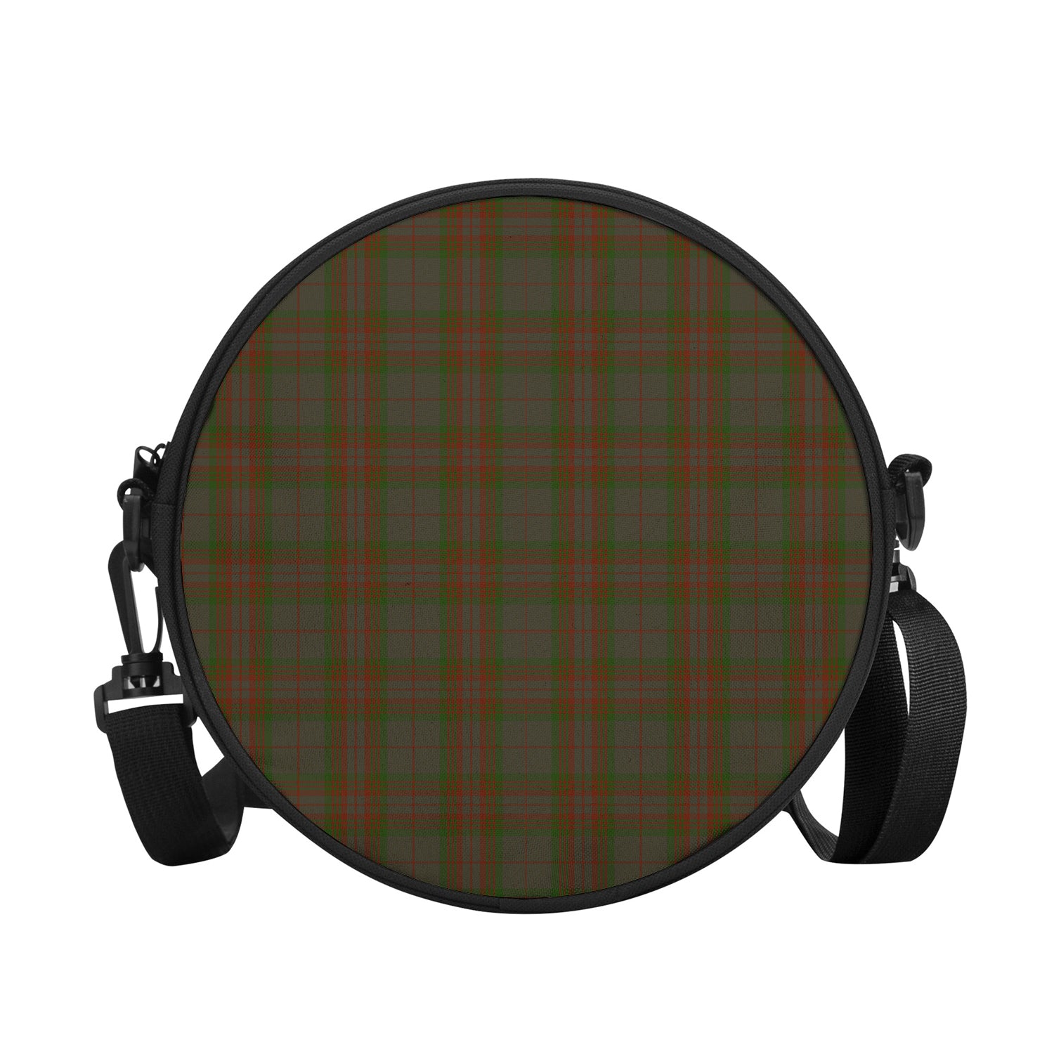 Gray Tartan Round Satchel Bags - Tartan Vibes Clothing