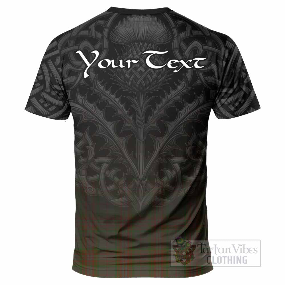 Gray Tartan T-Shirt with Family Crest Celtic Thistle Vibes - Tartan Vibes Clothing