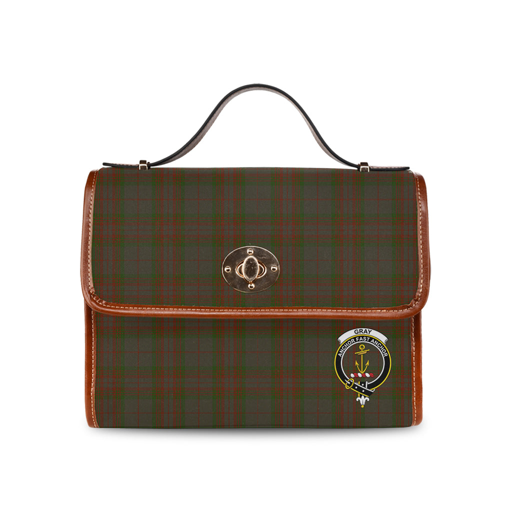 gray-tartan-leather-strap-waterproof-canvas-bag-with-family-crest