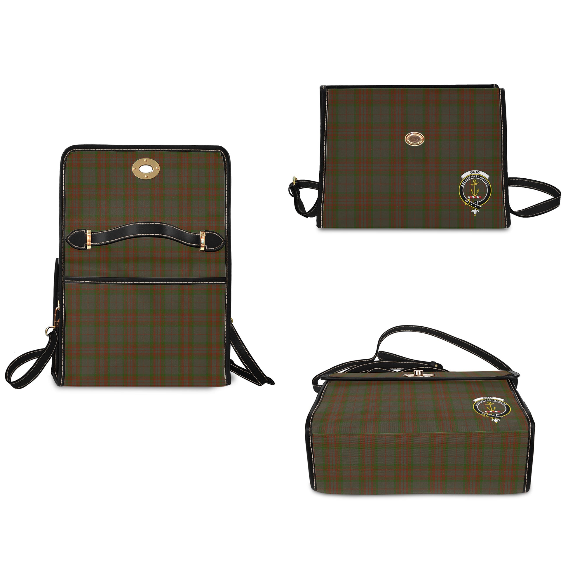 gray-tartan-leather-strap-waterproof-canvas-bag-with-family-crest