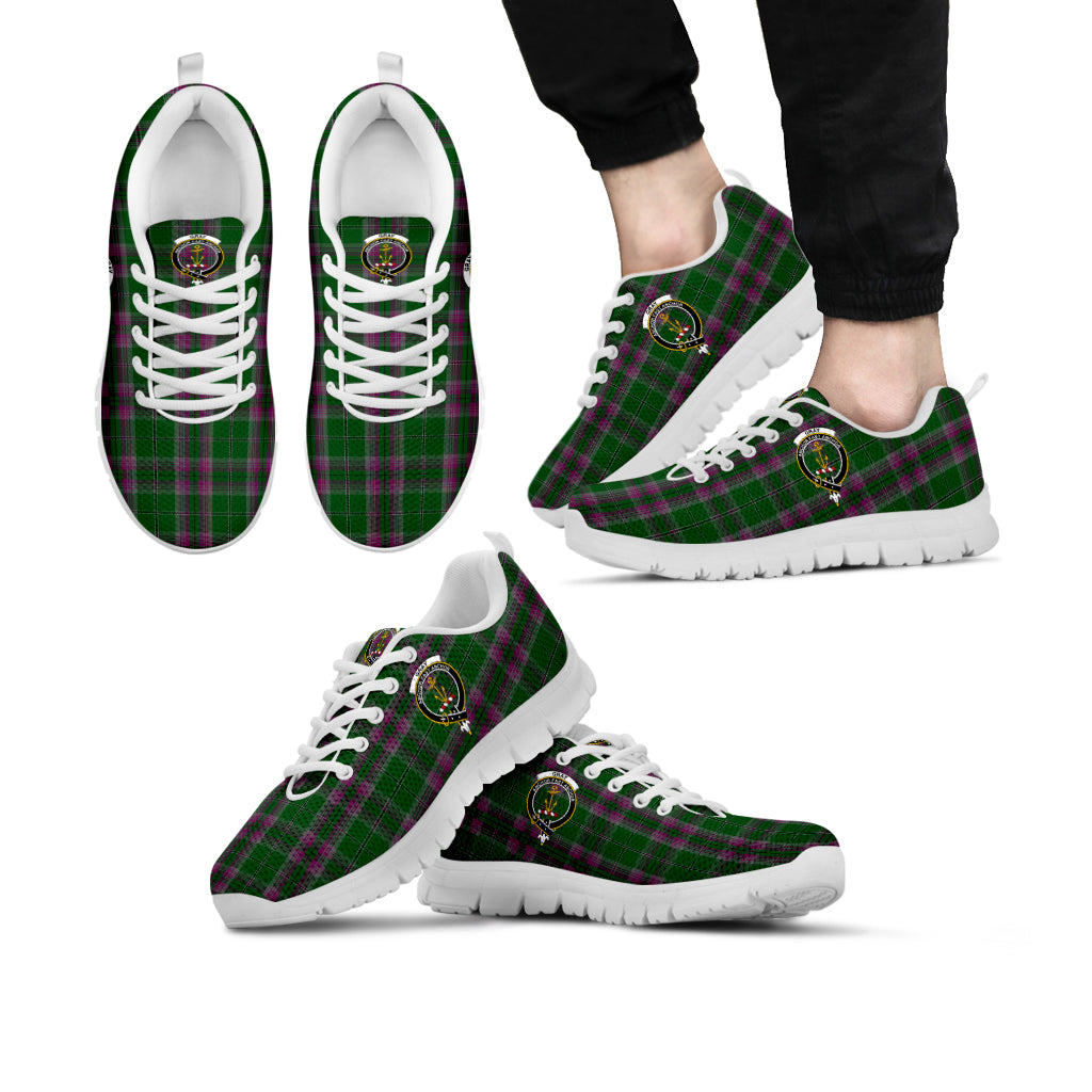 gray-hunting-tartan-sneakers-with-family-crest