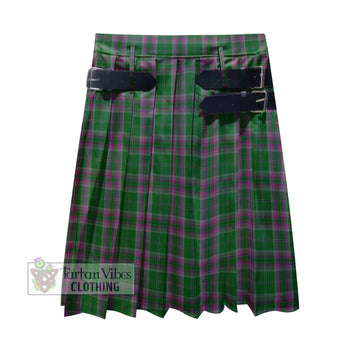 Gray Hunting Tartan Men's Pleated Skirt - Fashion Casual Retro Scottish Kilt Style