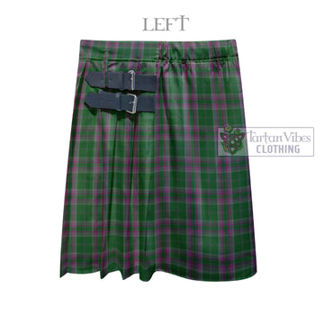 Gray Hunting Tartan Men's Pleated Skirt - Fashion Casual Retro Scottish Kilt Style