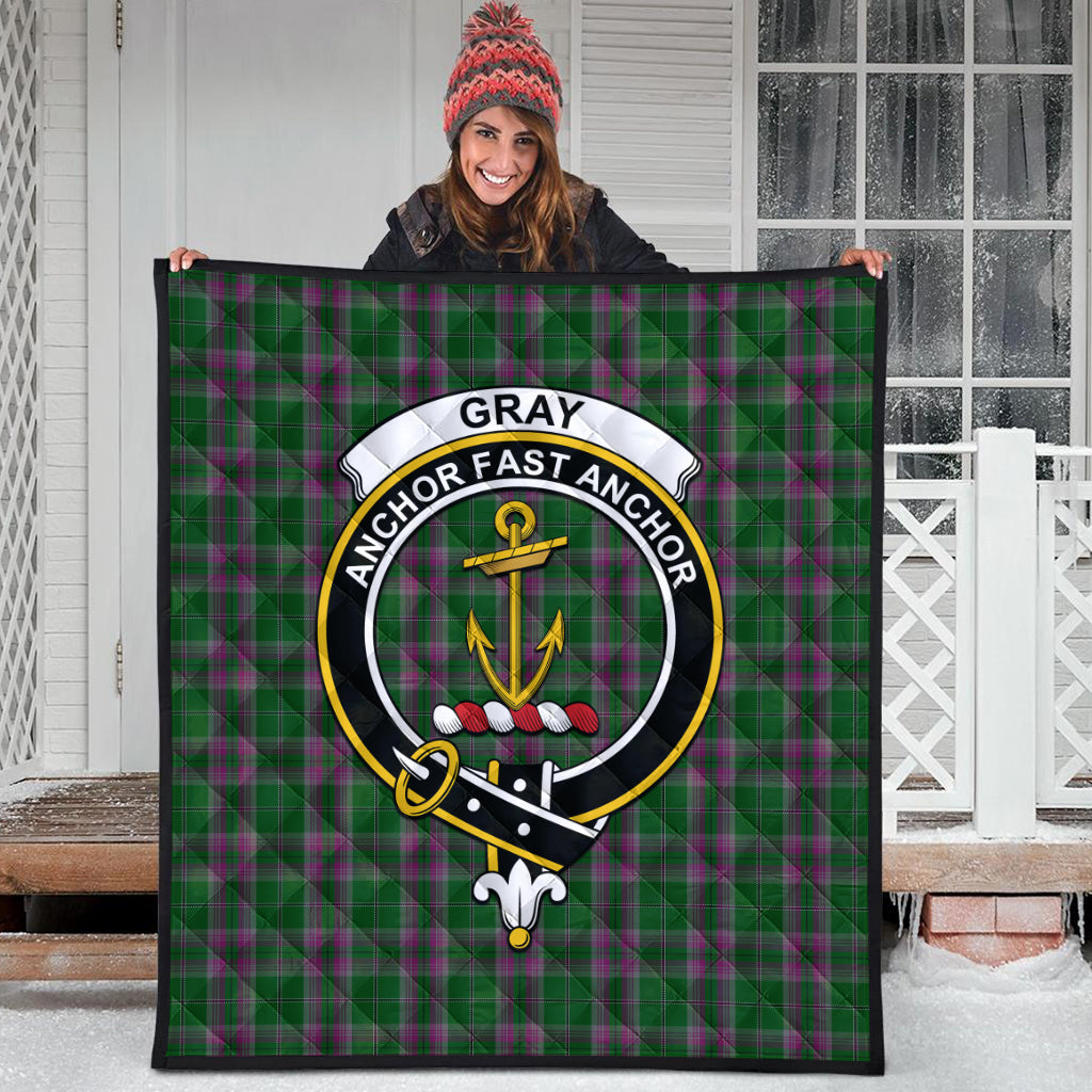 gray-hunting-tartan-quilt-with-family-crest