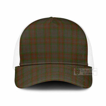 Gray Tartan Mesh Trucker Cap