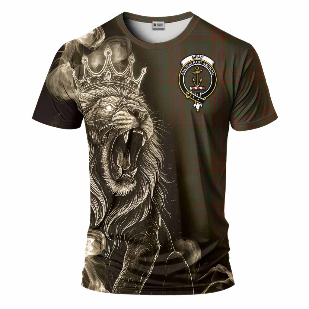 Gray Tartan T-Shirt Roaring Lion Heritage