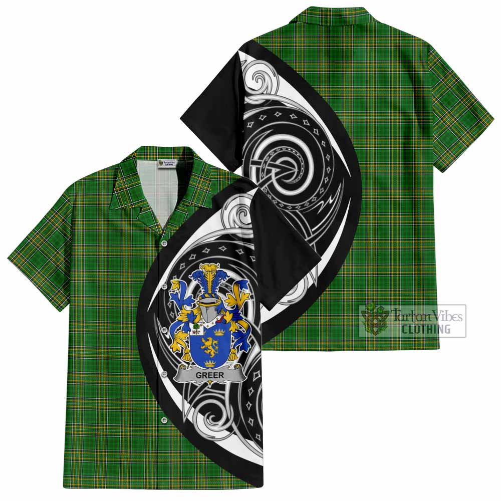 Greer Irish Clan Hawaiian Shirt Celtic Circle Style - Tartan Vibes Clothing