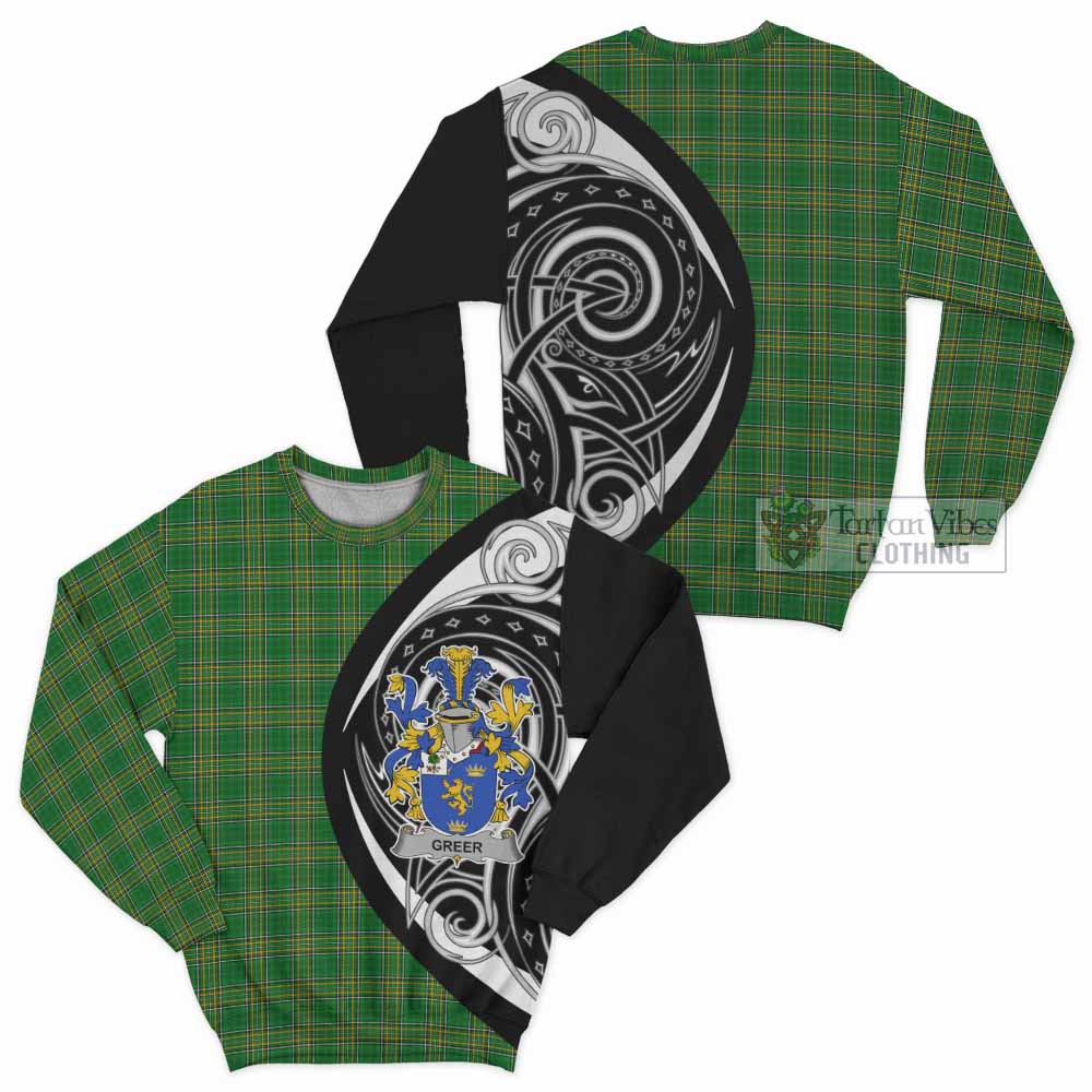 Greer Irish Clan Sweatshirt Celtic Circle Style - Tartan Vibes Clothing