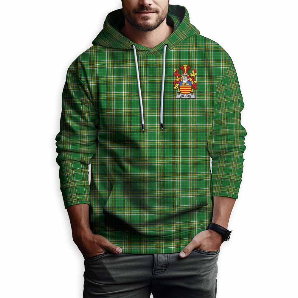 Gregory Irish Clan Tartan Hoodie with Coat of Arms Zip Hoodie - Tartan Vibes Clothing