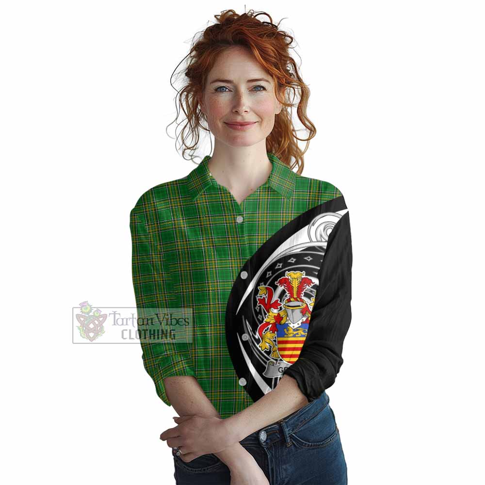 Gregory Irish Clan Women's Casual Shirt Celtic Circle Style - Tartan Vibes Clothing