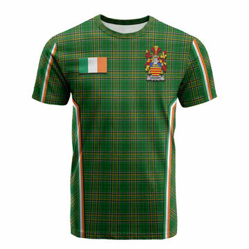 Gregory Irish Clan Coat of Arm Tartan Cotton T-shirt Flag Style