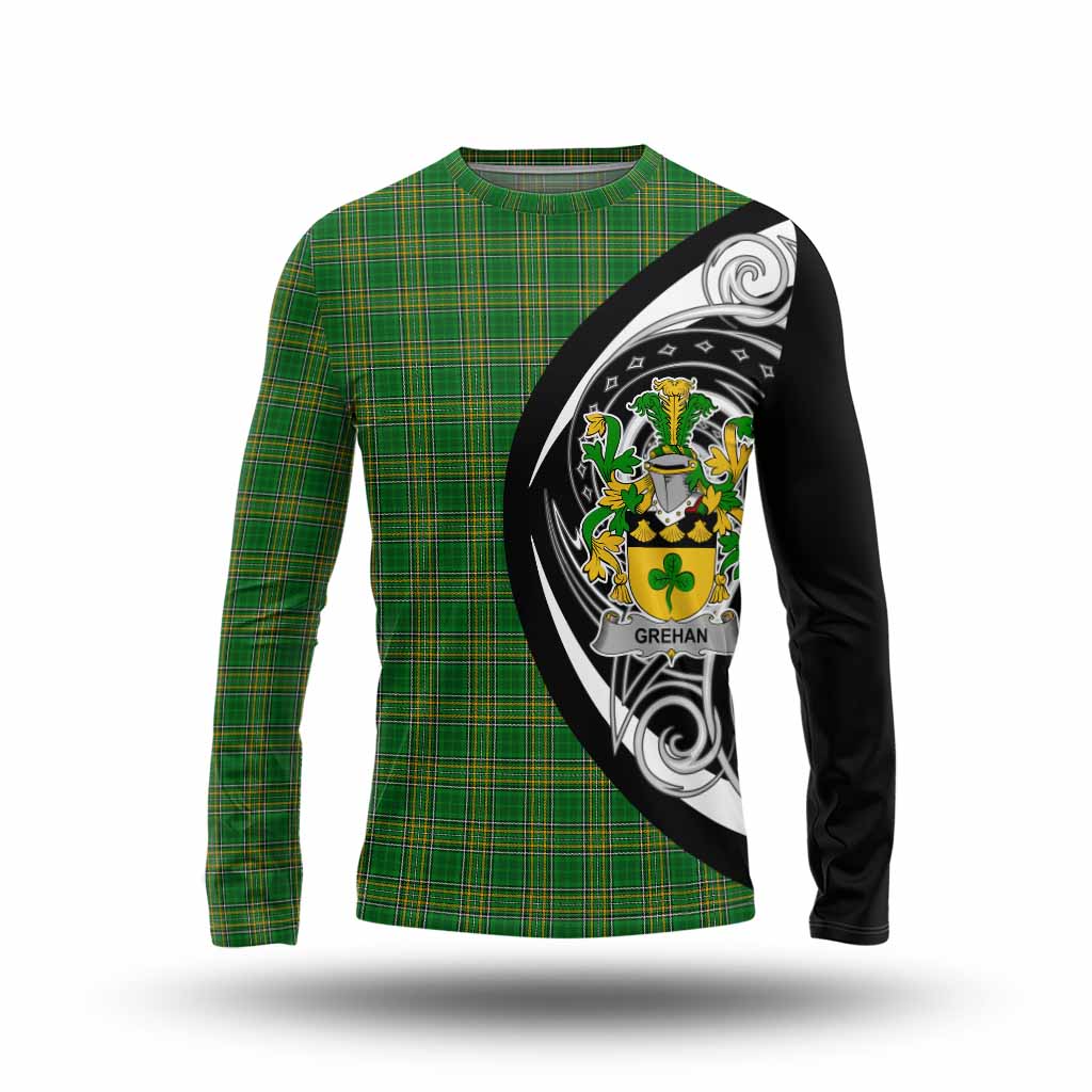Tartan Vibes Clothing Grehan Irish Clan Long Sleeve T-Shirt Celtic Circle Style