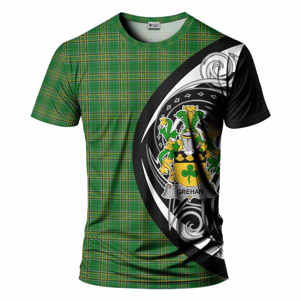 Tartan Vibes Clothing Grehan Irish Clan T-Shirt Celtic Circle Style