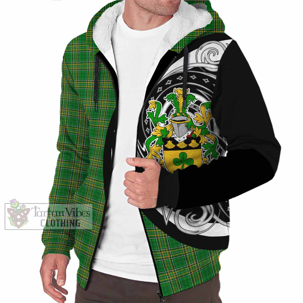 Tartan Vibes Clothing Grehan Irish Clan Sherpa Hoodie Celtic Circle Style