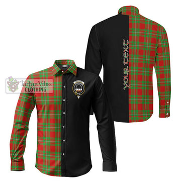 Grierson Tartan Long Sleeve Button Shirt with Family Crest and Half Of Me Style Men's Shirt S - Tartanvibesclothing Shop