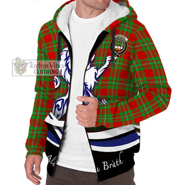Grierson Tartan Sherpa Hoodie with Alba Gu Brath Regal Lion Emblem Unisex S - Tartan Vibes Clothing