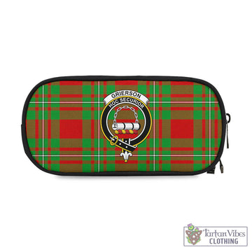 Grierson Tartan Pen and Pencil Case with Family Crest One Size 4.13*8.74 inch - Tartan Vibes Clothing