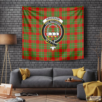 Grierson Tartan Tapestry Wall Hanging and Home Decor for Room with Family Crest Tapestry - Tartan Vibes Clothing