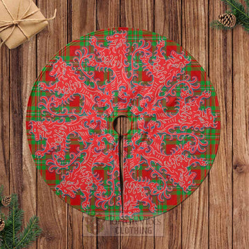 Tartan Vibes Clothing Grierson Tartan Christmas Tree Skirt Lion Rampant Style