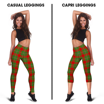 Grierson Tartan Womens Leggings Capri Leggings - Tartan Vibes Clothing