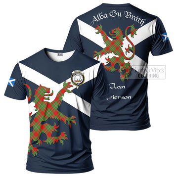 Grierson Tartan Lion Rampant T-Shirt Proudly Display Your Heritage with Alba Gu Brath and Clan Name Kid's Shirt - Tartan Vibes Clothing