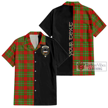 Grierson Tartan Hawaiian Shirt with Family Crest and Half Of Me Style Kid - Tartan Vibes Clothing
