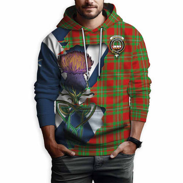 Grierson Tartan Family Crest Hoodie Scottish Thistle Celtic Inspired Pullover Hoodie - Tartan Vibes Clothing