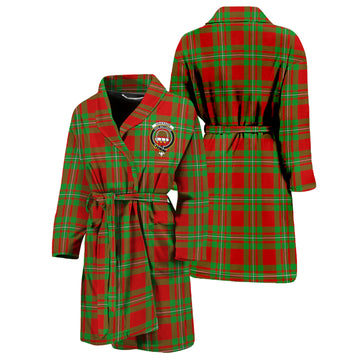 Grierson Tartan Bathrobe with Family Crest Unisex S - Tartan Vibes Clothing