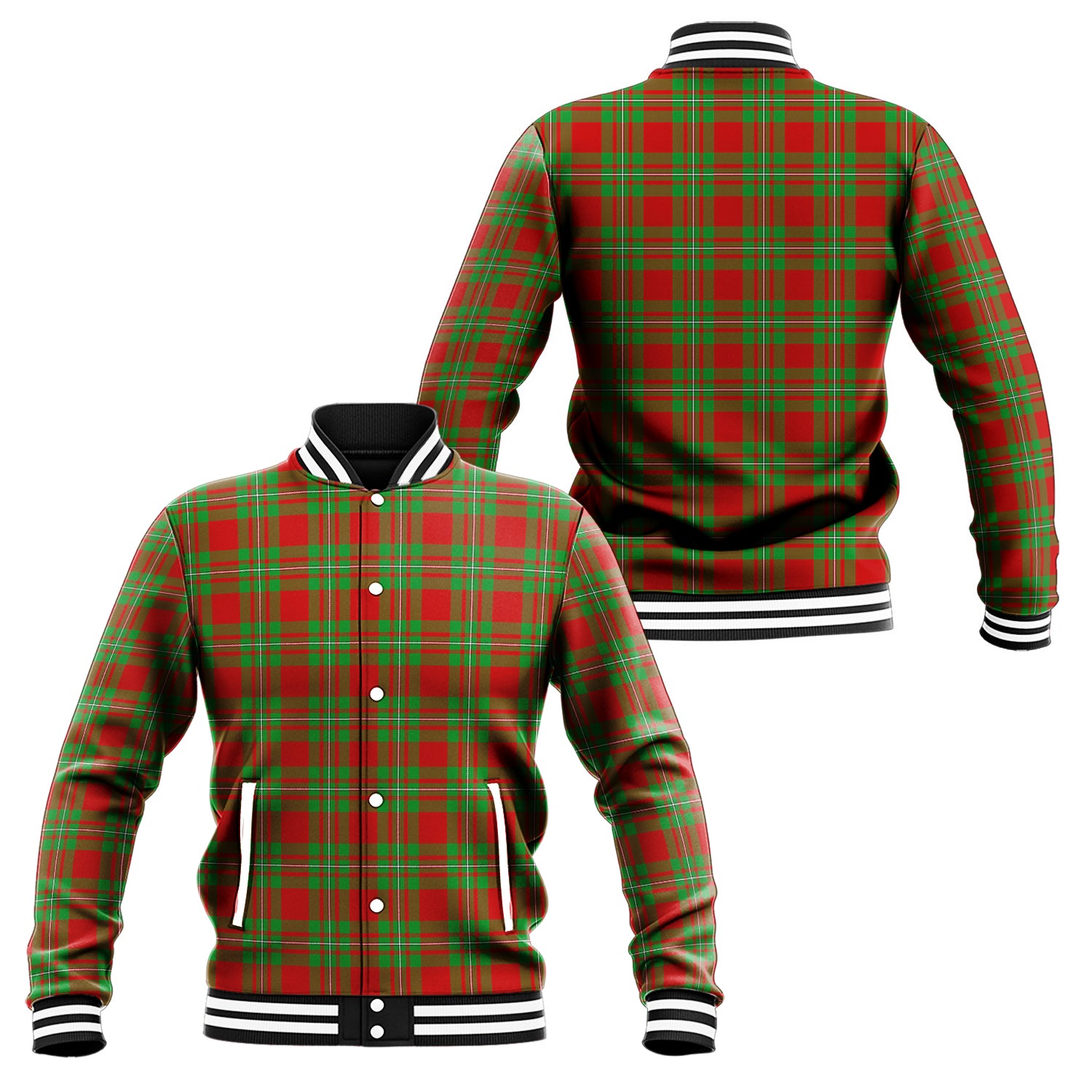 Grierson Tartan Baseball Jacket Unisex - Tartan Vibes Clothing