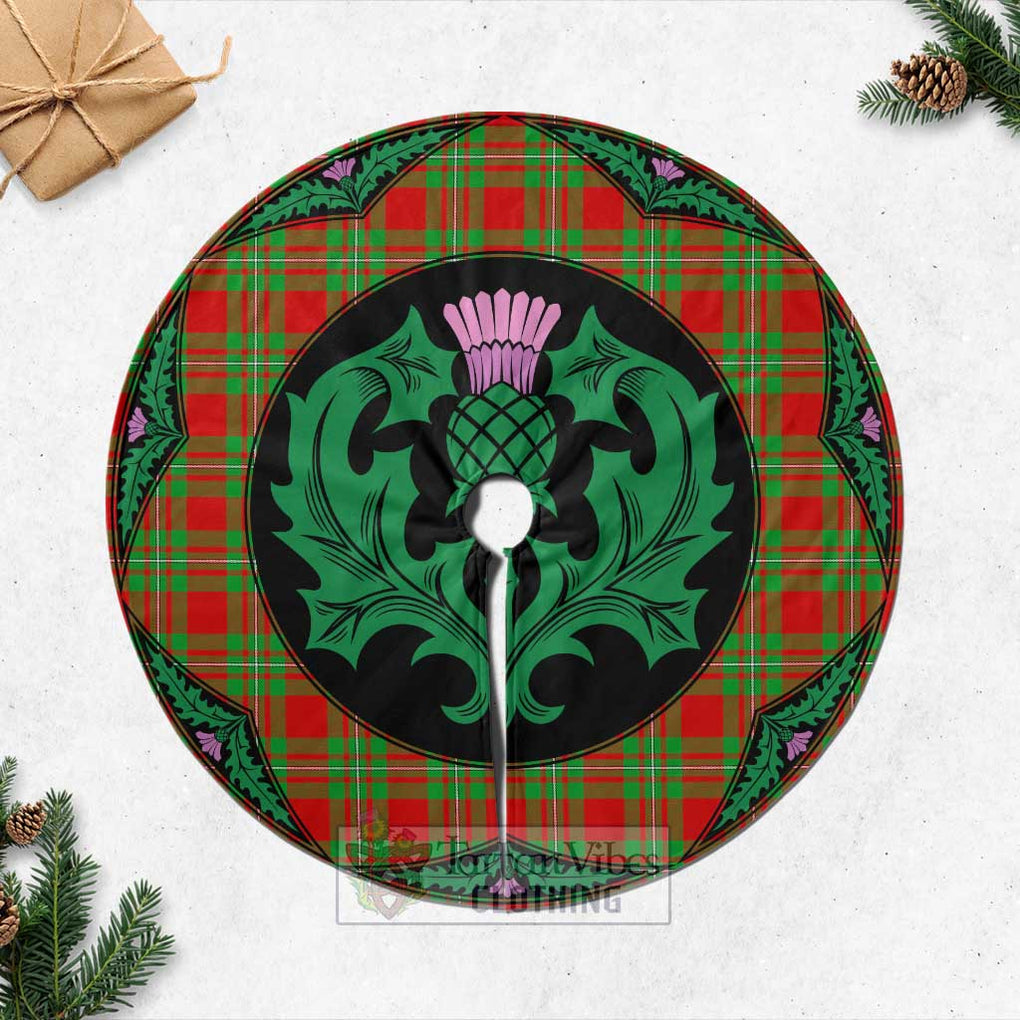 Grierson Tartan Christmas Tree Skirt Scottish Thistle Style Casual Tree Skirts - Tartan Vibes Clothing