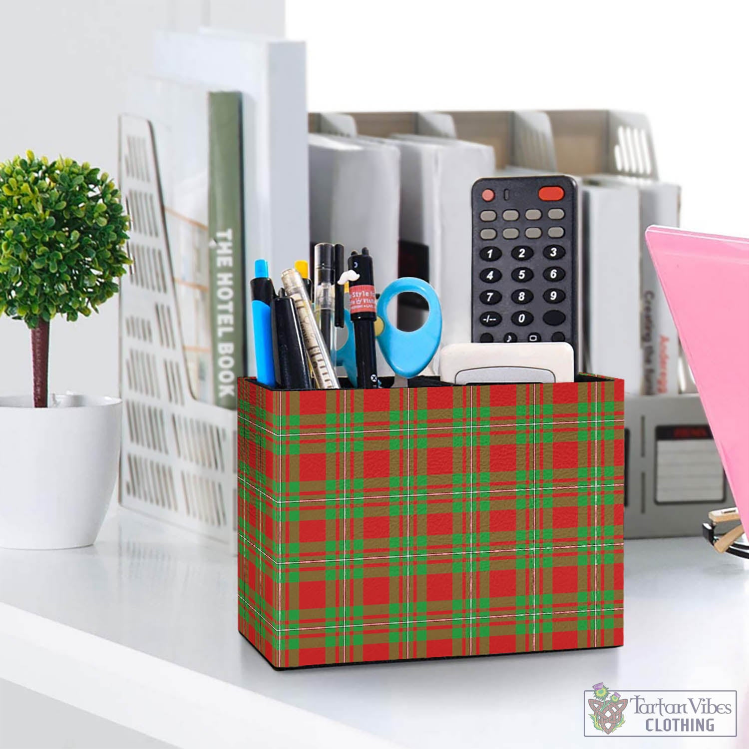 Grierson Tartan Pen Holder One Size 5.9"(L)*2.7"(W)*4.3"(H) - Tartan Vibes Clothing
