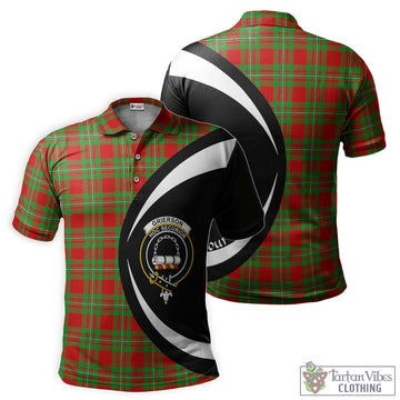 Grierson Tartan Men's Polo Shirt with Family Crest Circle Style Kid - Tartan Vibes Clothing