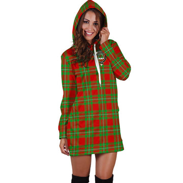 Grierson Tartan Hoodie Dress with Family Crest - Tartan Vibes Clothing