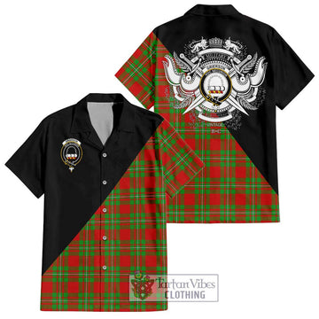 Grierson Tartan Hawaiian Shirt with Family Crest and Military Logo Style Kid - Tartan Vibes Clothing