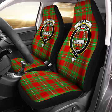 Grierson Tartan Car Seat Cover with Family Crest One Size - Tartan Vibes Clothing