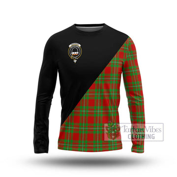 Grierson Tartan Long Sleeve T-Shirt with Family Crest and Military Logo Style Unisex - Tartan Vibes Clothing