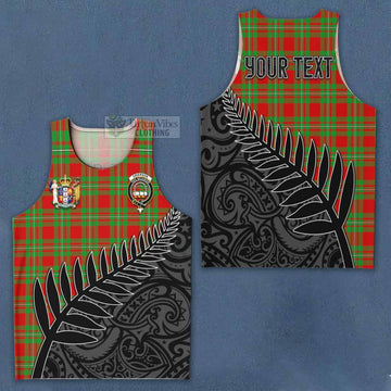 Grierson Crest Tartan Men's Tank Top with New Zealand Silver Fern Half Style Men - Tartan Vibes Clothing