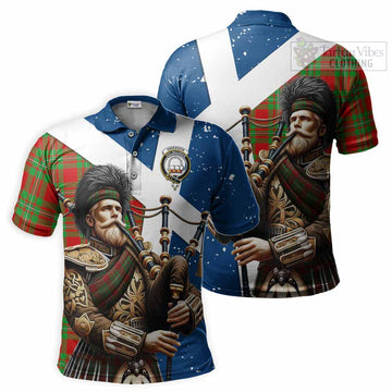 Grierson Tartan Polo Shirt with Family Crest Scottish Bagpiper Vibes Kid - Tartan Vibes Clothing