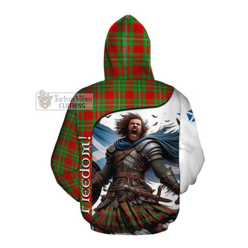 Tartan Vibes Clothing Grierson Crest Tartan Cotton Hoodie Inspired by the Freedom of Scottish Warrior