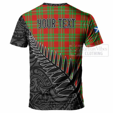 Grierson Crest Tartan T-Shirt with New Zealand Silver Fern Half Style - Tartan Vibes Clothing