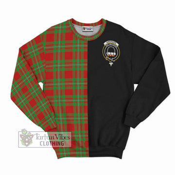 Grierson Tartan Sweatshirt with Family Crest and Half Of Me Style - Tartan Vibes Clothing