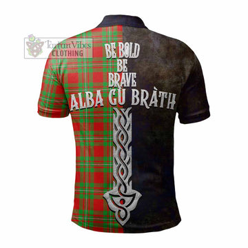 Grierson Tartan Family Crest Polo Shirt Alba Gu Brath Be Brave Lion Ancient Style - Tartan Vibes Clothing