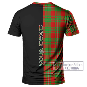Grierson Tartan T-Shirt with Family Crest and Half Of Me Style - Tartan Vibes Clothing