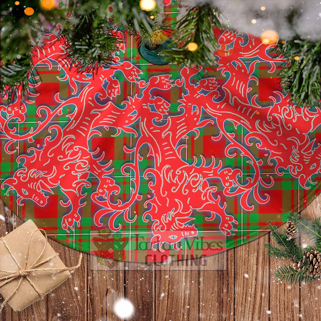 Grierson Tartan Christmas Tree Skirt Lion Rampant Style - Tartan Vibes Clothing