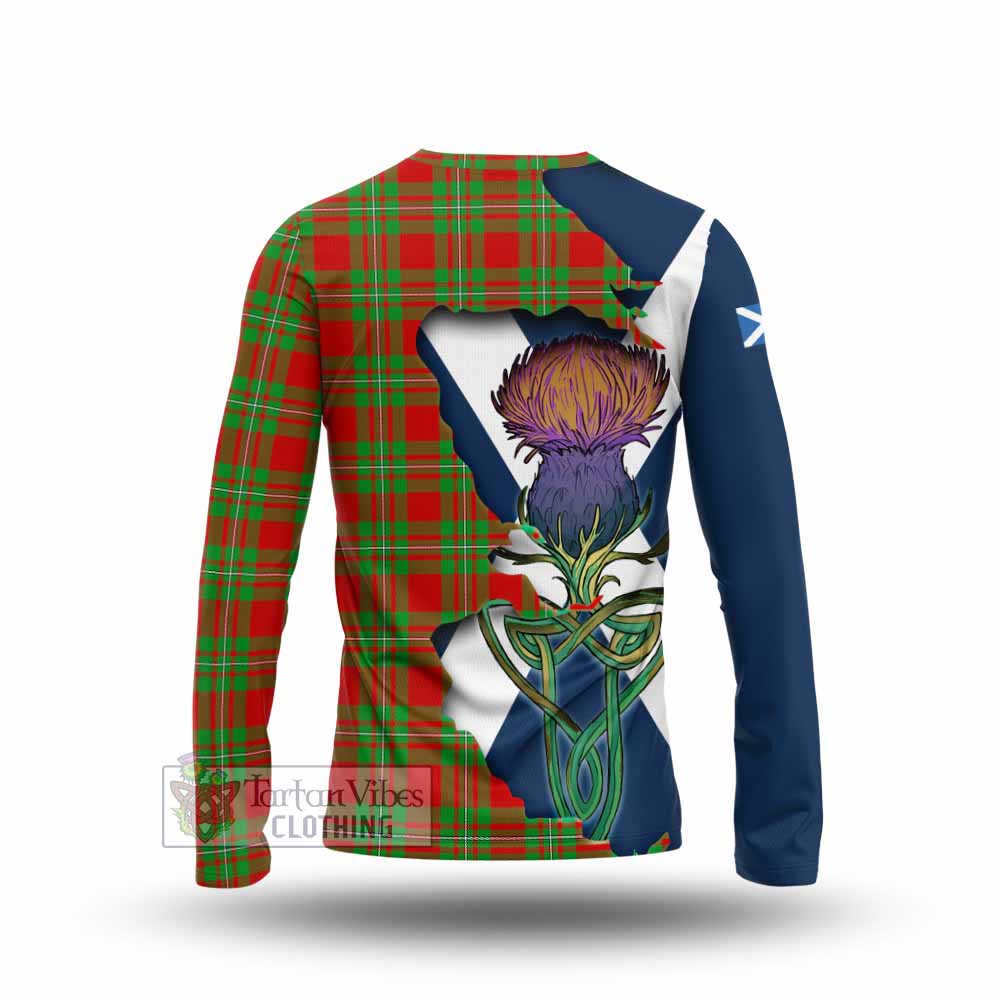 Grierson Tartan Family Crest Long Sleeve T-Shirt Scottish Thistle Celtic Inspired - Tartan Vibes Clothing