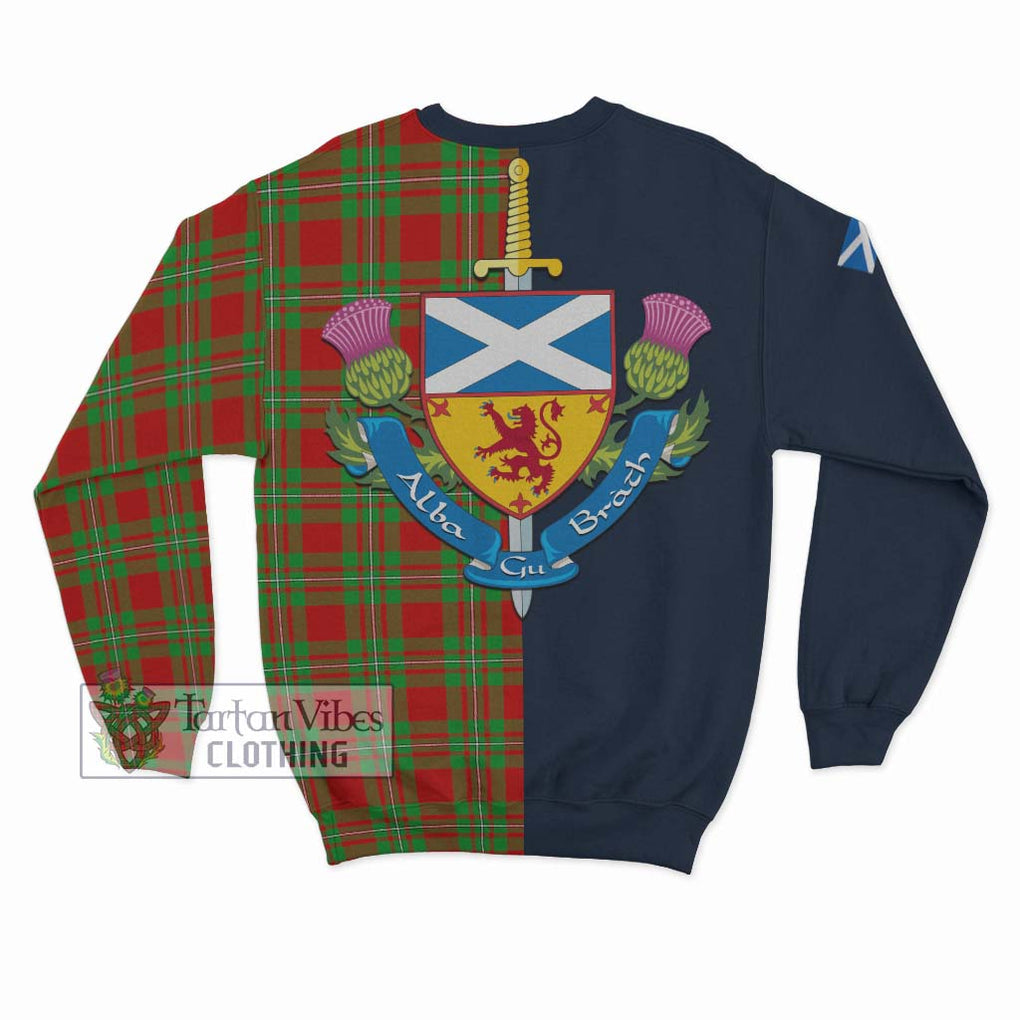 Grierson Tartan Sweatshirt Alba with Scottish Lion Royal Arm Half Style - Tartan Vibes Clothing
