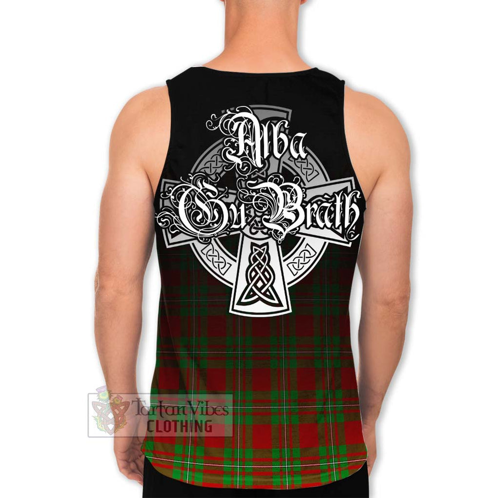 Grierson Tartan Men's Tank Top Featuring Alba Gu Brath Family Crest Celtic Inspired - Tartan Vibes Clothing