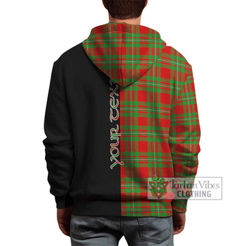 Grierson Tartan Hoodie with Family Crest and Half Of Me Style - Tartan Vibes Clothing