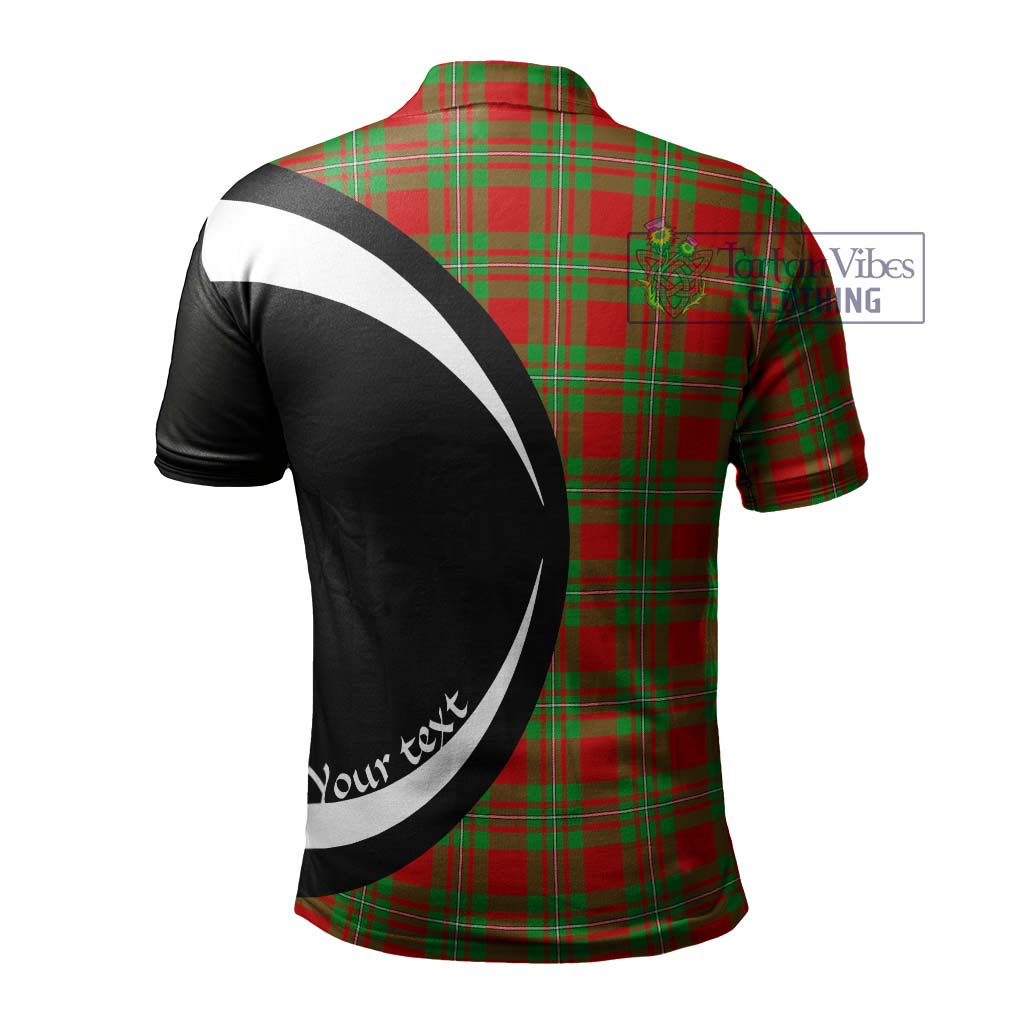 Grierson Tartan Men's Polo Shirt with Family Crest Circle Style - Tartan Vibes Clothing